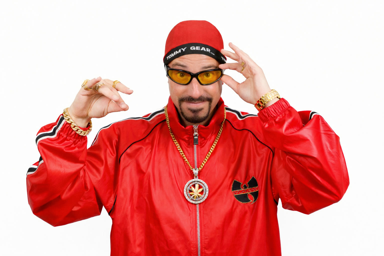Ali G in the red tracksuit