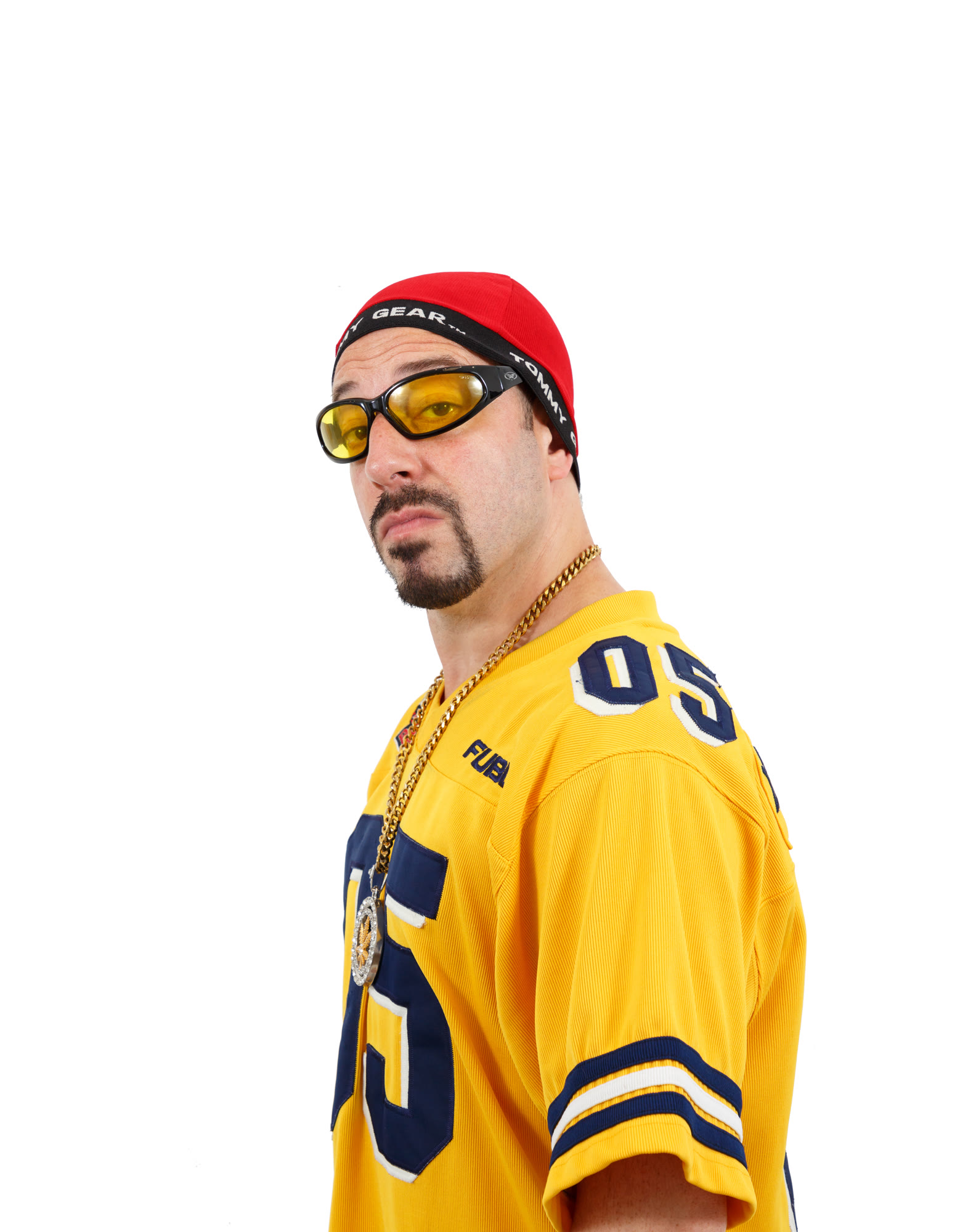 Dani B as Ali G in the yellow 05 jersey